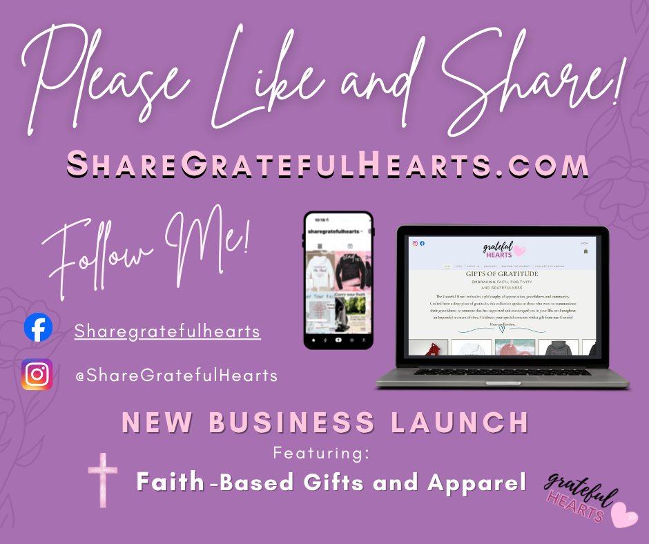 Launching my site - ShareGratefulHearts.com