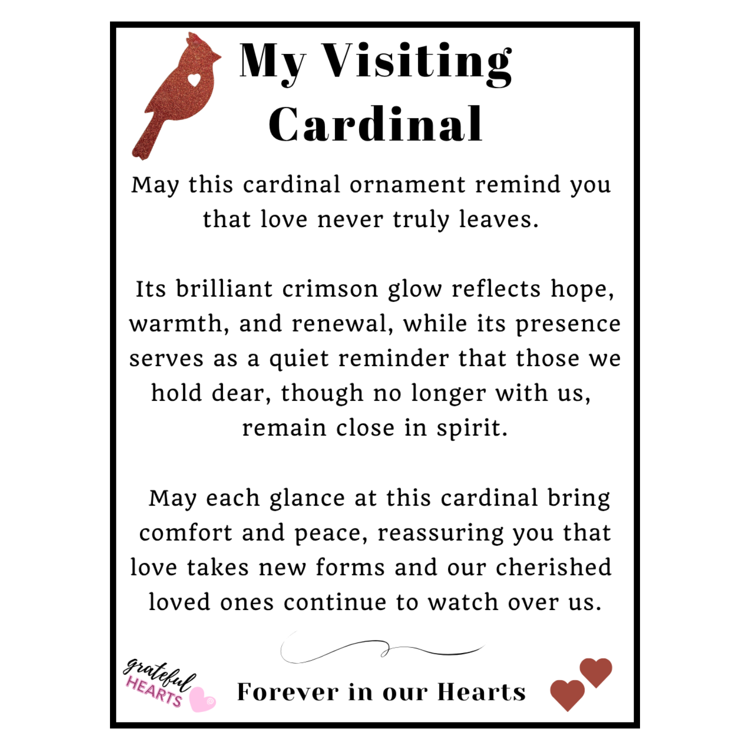 My Visiting Cardinal Ornament image 2