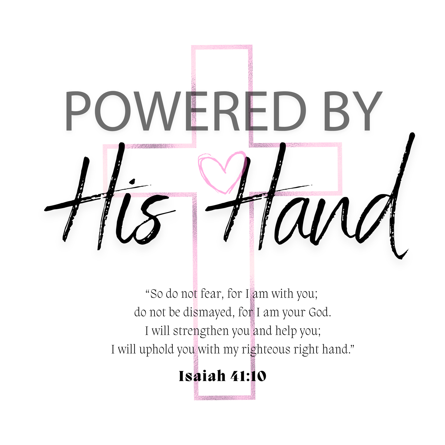 Powered By His Hand Hoodie