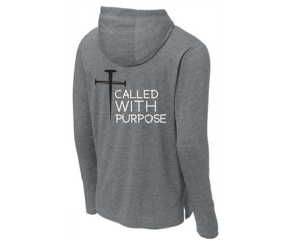 Called With Purpose - Grey Lightweight Athletic Hoodie (Pre-Order Item)