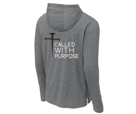 Called With Purpose - Grey Lightweight Athletic Hoodie (Pre-Order Item)