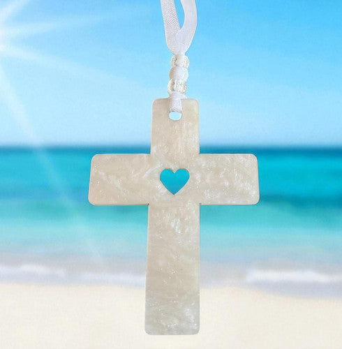 Faith Over Fear Cross Ornament
